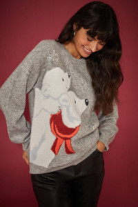 Womens Polar Bear Knitted Jumper product