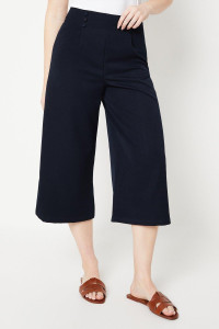 Womens Button Front Culotte Trouser product