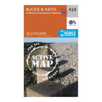 Explorer Active 424 Buckie & Keith Map With Digital Version - Orange, Orange product