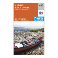 Explorer 442 Assynt & Lochinver Map With Digital Version - Yellow, Yellow product