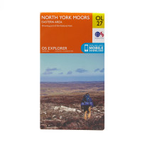 Explorer Ol27 North York Moors - Eastern Area Map With Digital Version - Orange, Orange product