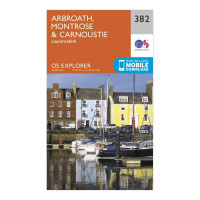 Explorer 382 Arbroath, Montrose & Carnoustie Map With Digital Version - Orange, Orange product