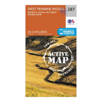 Explorer Active 287 West Pennine Moors, Blackburn, Darwen & Accrington Map With Digital Version - Orange, Orange product