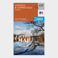 Explorer Active 439 Coigach & Summer Isles Map With Digital Version - Orange, Orange product