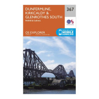 Explorer 367 Dunfermline, Kirkcaldy & Glenrothes South Map With Digital Version - Orange, Orange product