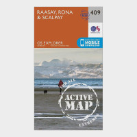 Explorer Active 409 Rasaay, Rona & Scalpay Map With Digital Version - Orange, Orange product