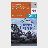 Explorer Active 367 Dunfermline, Kirkcaldy & Glenrothes South Map With Digital Version - Orange, Orange product