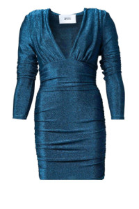 Lurex jurk Chelsey  blauw product