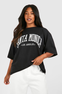 Plus Santa Monica Oversized T-Shirt - Black - 20 product