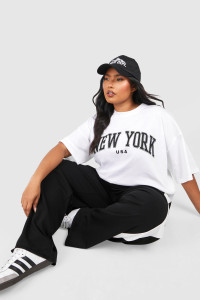 Plus New York Oversized T-Shirt - White - 24 product