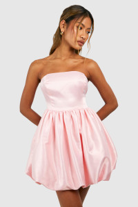 Bandeau Volume Mini Dress - Pink - 16 product