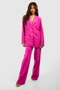 Tall Woven Tailored Contrast Waist Trousers - Pink - 18 product
