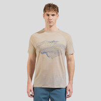 Odlo T-shirt à motif topographique Ascent Performance Wool 130 pour homme, XXL, gris clair product