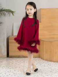 Ostridge Feather Trimmed Dress product