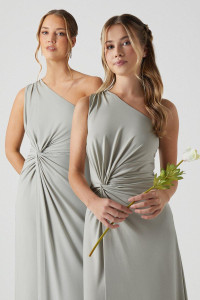 Teen Coast Jersey One Shoulder Twist Detail Bridesmaids Dres product