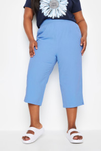 Elasticated Cool Cotton Cropped Trousers product