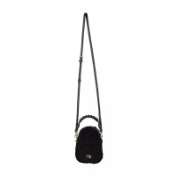 Abro Crossbody bags - Umhängetasche Poppy aus Lammfell mit Logo-Detail 4 in zwart product