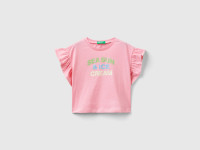 Benetton, T-shirt Con Stampa Gelati E Glitter, Rosa, Bambini product