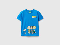Benetton, T-shirt ©peanuts In Puro Cotone, Blu, Bambini product