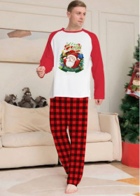 Men Red Christmas Santa Claus Print Loungewear Set product