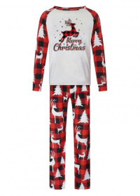 Red Christmas Elk Print Loungewear Set product