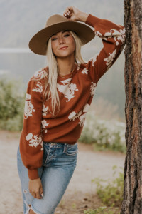 The Sally Floral Sweater product
