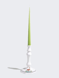 Animaux De La Savane Octagonal Candlestick, Flamingo White And Pink product