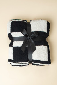 Black Checkered Super Soft Cozy Blanket product