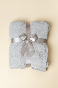Cloud Grey Solid Super Soft Cozy Blanket product