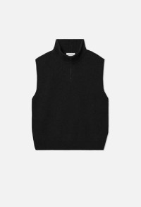 Dakota Knit Half Zip Vest / Black product