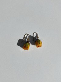 Buttercup Rosebud Earrings - Yellow product