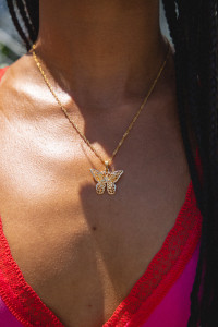 Butterfly Moment Necklace // Gold product