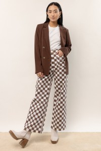 Chad Checkered Pants in Brown product