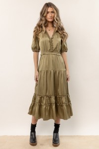 Erika Midi Dress in Olive product