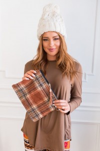 Everything You Need Plaid Clutch product