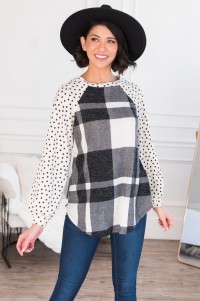 Falling For Plaid Modest Top product
