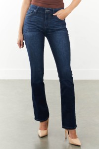 Dark Wash High Rise Skinny Bootcut Jeans product