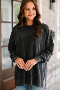 The Slouchy Black Pullover product