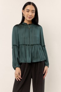 Valeria Blouse in Hunter Green product