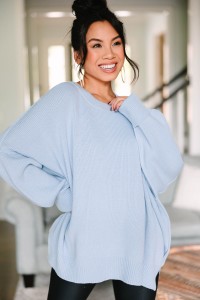 Give You Joy Light Blue Dolman Sweater product