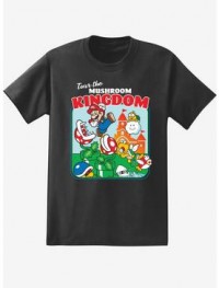 Super Mario Mushroom Kingdom Tour Boyfriend Fit Girls T-Shirt product