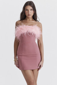'Alexa' Warm Pink Mini Dress product