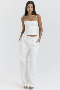 'Luna' White Cargo Trousers product
