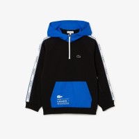 Lacoste Kinder Lacoste Sweatshirt mit Känguru-Tasche - Schwarz / Blau Size 3 Jahre product