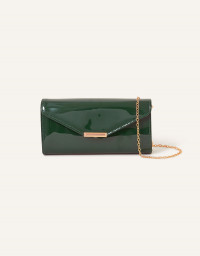 PATENT CLUTCH BAG GREEN product