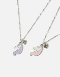 GIRLS UNICORN BEST FRIENDS NECKLACE SET OF TWO product