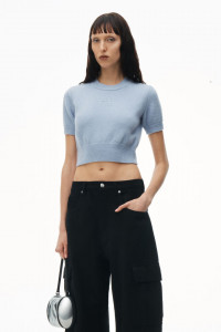 exclusive short sleeve cropped pullover product
