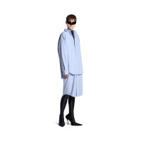 WOMEN'S BB CLASSIC LAYERED SHIRT DRESS IN LIGHT BLUE/WHITE product