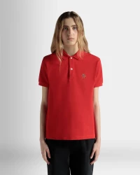 Short Sleeve Polo in Red Cotton product