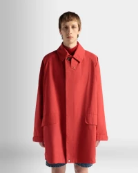Coat in Candy Red Nylon product
